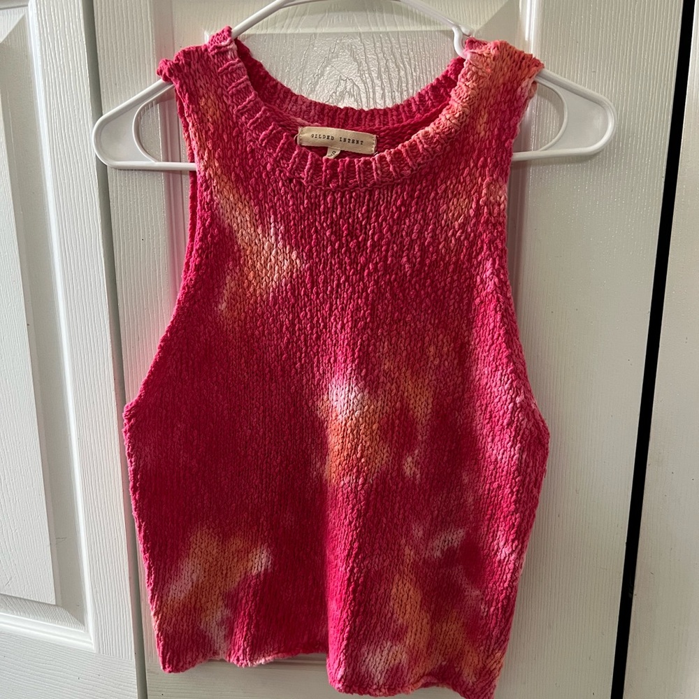Tye-dyed sweater tank